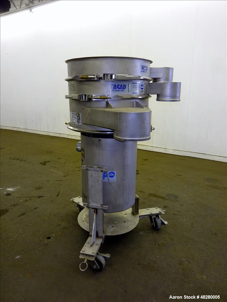 Used Sweco 24" Screener, Model ZS24S86CBSDFWCXB, 304 Stainless Steel.