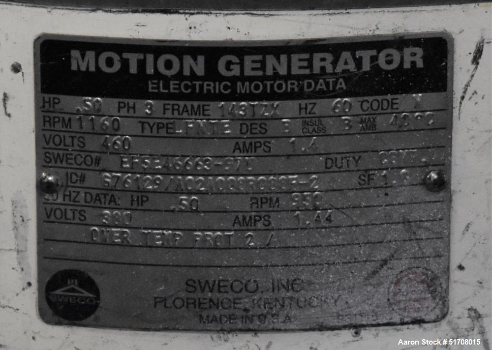 Used Sweco 30" Diameter Screener, Model ZS30S86