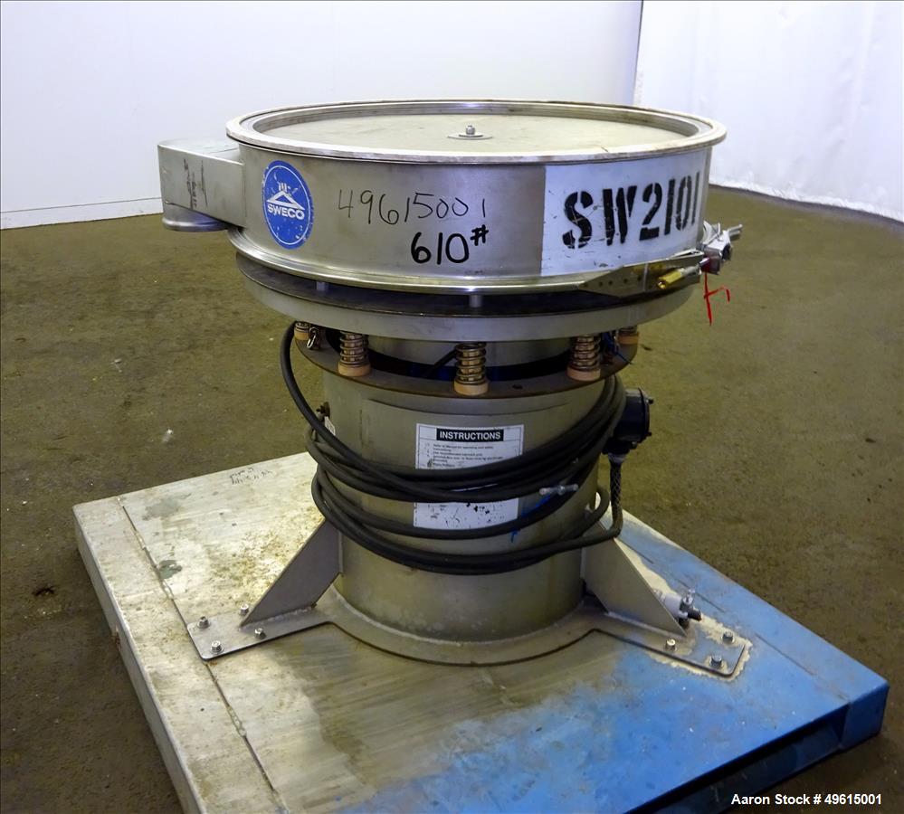 Used- Sweco Vibratory Screener, Model ZS30Y66, 30" Diameter,