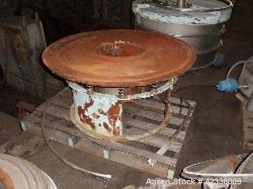 Used Sweco Screener, Stainless Steel. 48'' Diameter, two deck design with motor drive on base.No motor