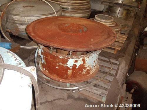 Used Sweco Screener, Stainless Steel. 48'' Diameter, two deck design with motor drive on base.No motor