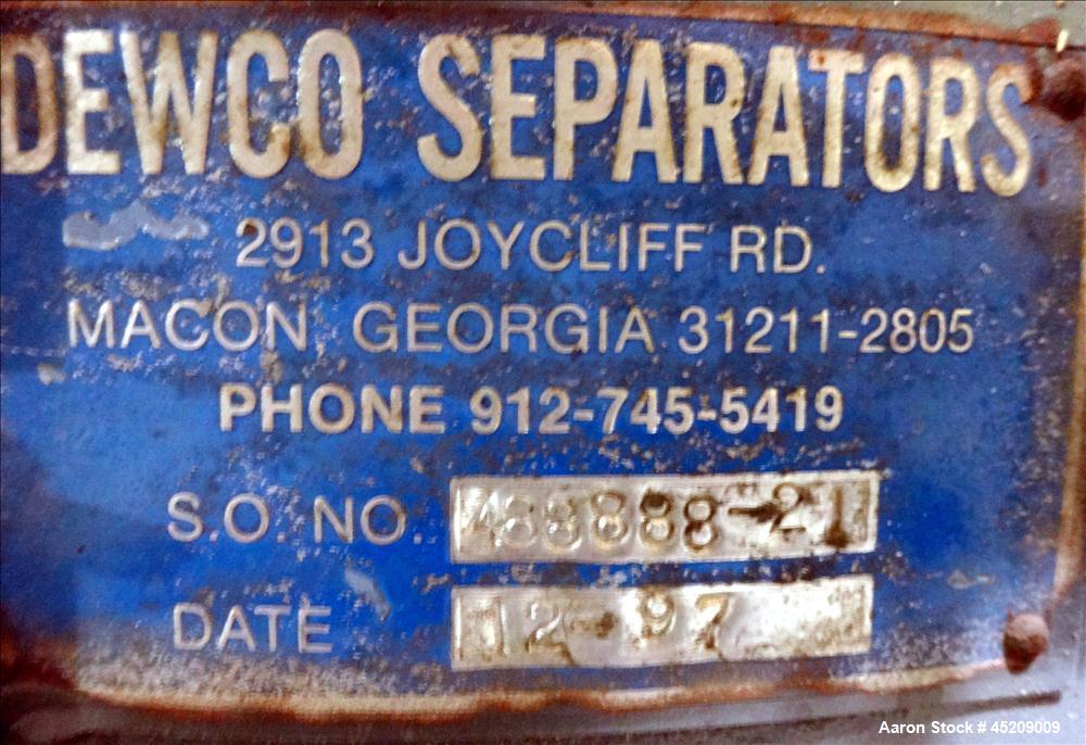 Used Stainless Steel Rebuilt Dewco Screener