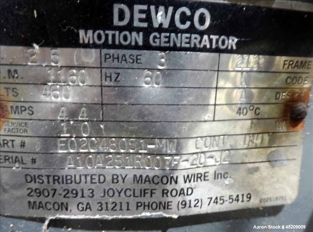 Used Stainless Steel Rebuilt Dewco Screener