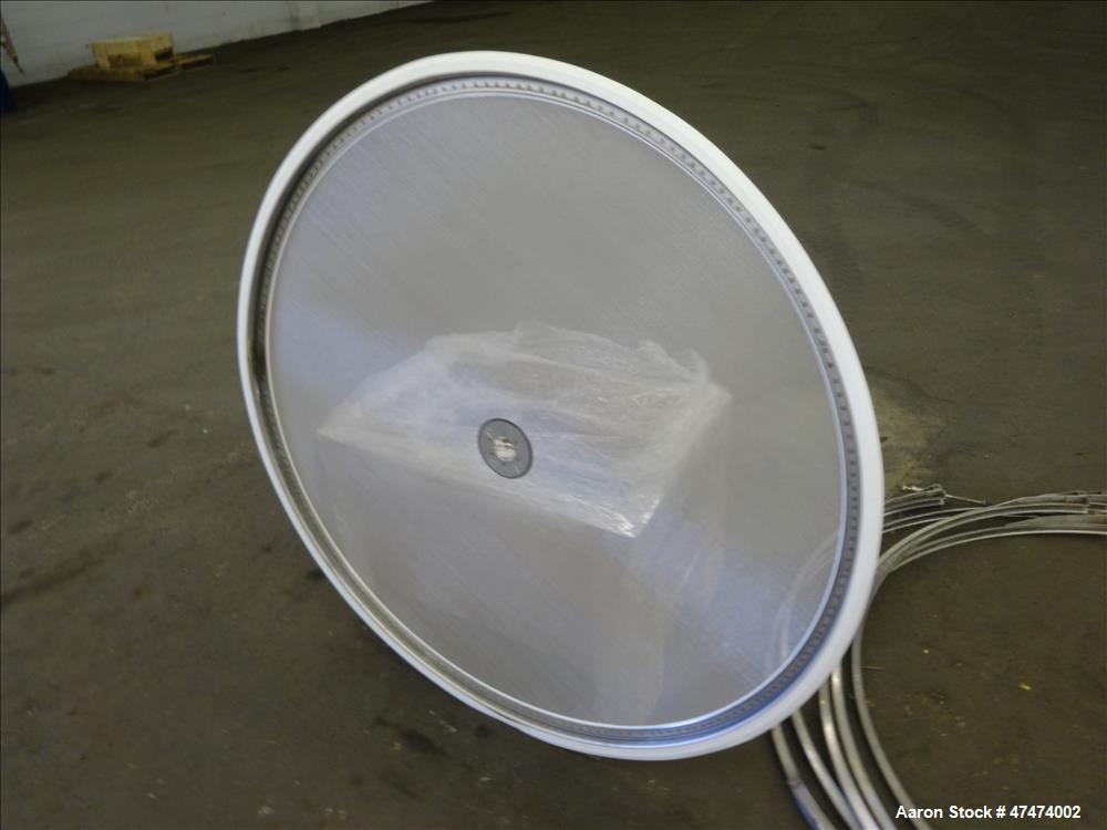 Used Screener, 48" diameter, 304/316 stainless steel, single deck, 2 separation