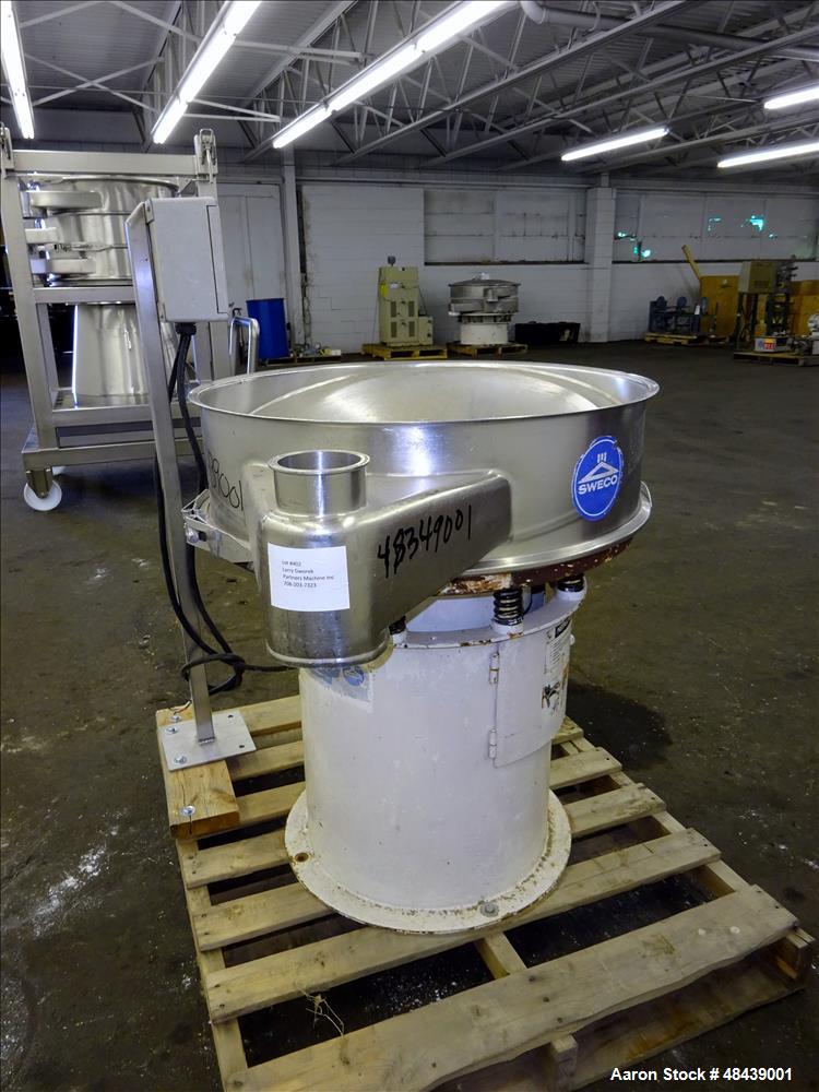 Used Sweco Scalper Screener 30" Diameter 316 Stainless Steel(Incomplete).