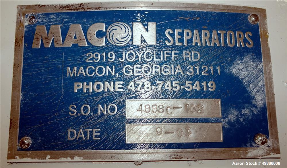 Used- Macon 48" Diameter Vibratory Screener