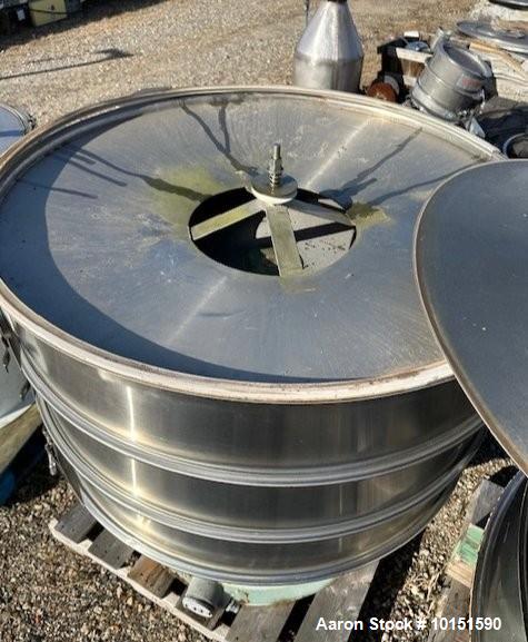 Used Thermal Engineering SAB-48BD11 Stainless Steel Separator Screener – 48" 2 Deck Vibratory Screener