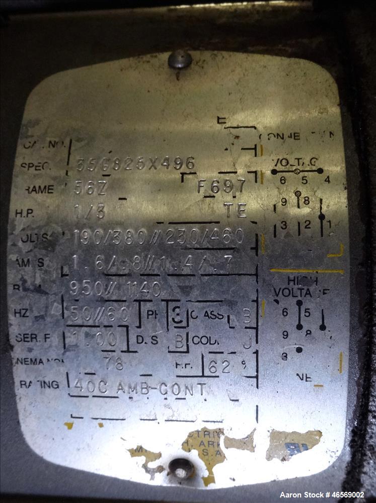 Used Thermal Engineering of Arizona Shaker Screen Waste Water Filtering System, Model T.E.A. 40, 304 Stainless Steel. Consisting of (1) Shaker 40'' diameter screener, single deck, (2) separation, (No...