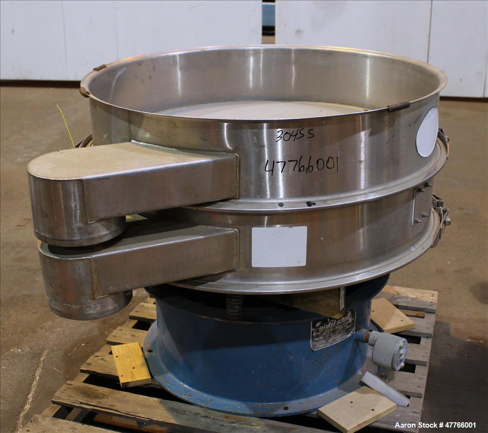 Used Thermal Engineering of Arizona Shaker Screen, Model T.E.A. 40, 304 Stainless Steel. 40" Diameter single deck, (2) separation, no top cover. Driven by 1/3hp, 3/60/230/460 volt, 1140 rpm motor. Mo...