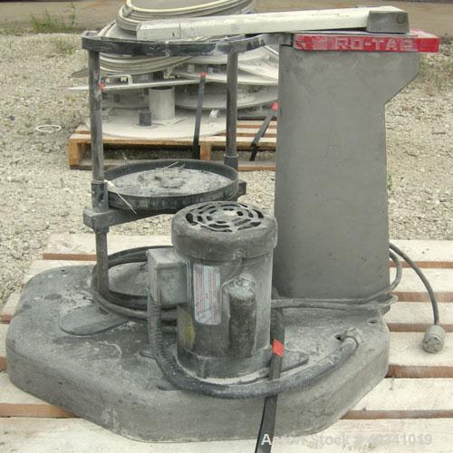 Used W.S. Tyler Rotap testing sieve shaker, model B, 8" diameter. Driven by a 1/4 hp, 1/60/115/208-230 volt, 1725 rpm motor. Base mounted.