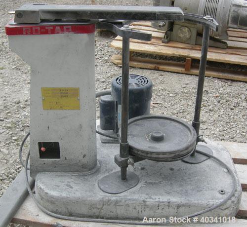 Used W.S. Tyler Rotap testing sieve shaker, model RX29, 8" diameter. Driven by a 1/4 hp, 1/60/115/230 volt, 1725 rpm motor. Base mounted.