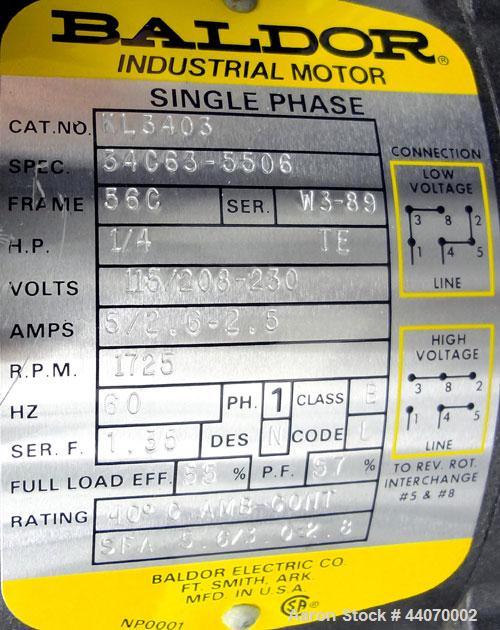 Used W.S. Tyler Ro-Tap Testing Sieve Shaker, Model RX-29. 8" Diameter. 278 Revolutions per minute, 150 tappings per minute. Driven by a 1/4hp, 115/208-230 volt, 1725 rpm motor. Base mounted.