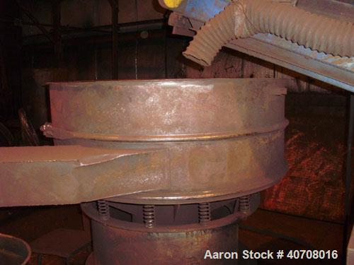 Used 72" Diameter Sweco Vibrating Screen Separator with a 5 hp, 1200 rpm Sweco Vibro Energy motor, model #US7201010, serial #72-1-80-21.