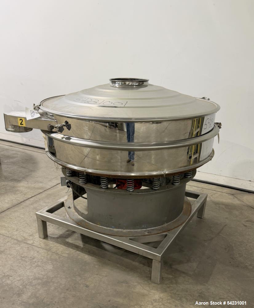 Used Stainless Steel Circular Screener – Single Deck, 2 Separation (44.5" Diamet
