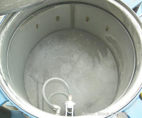 Used Vorti-Siv Vibratory Sieving Machine, Model RVM-15E, 304 Stainless Steel. (1) 15" diameter 80 mesh sieve. Bottom collection hopper with 2" outlet. Driven by a (.26) hp, 3/60/230/460 volt, 3600 rp...