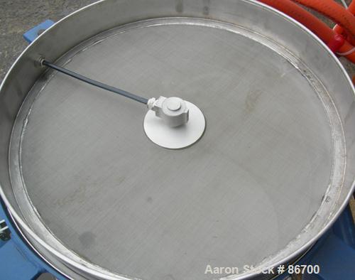 Used- Vorti-Siv Vibratory Sieving Machine, Model RVM-15E, 304 Stainless Steel. (1) 15" diameter 80 mesh sieve. Bottom collec...