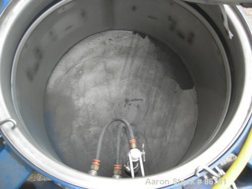 Used Vorti-Siv Vibratory Sieving Machine, Model RVM-15E, 304 Stainless Steel. (1) 15" diameter 94 mesh sieve. Bottom collection hopper with 2" outlet. Driven by a (.26) hp, 3/60/230/460 volt, 3600 rp...