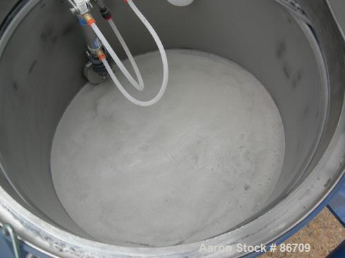 Used Vorti-Siv Vibratory Sieving Machine, Model RVM-15E, 304 Stainless Steel. (1) 15" diameter 94 mesh sieve. Bottom collection hopper with 2" outlet. Driven by a (.26) hp, 3/60/230/460 volt, 3600 rp...