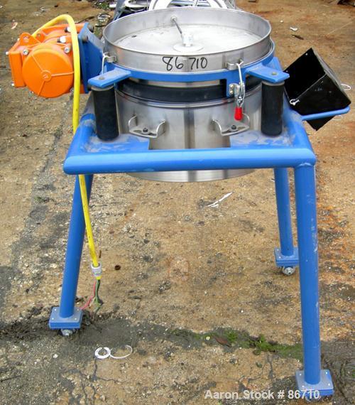 Used Stainless Steel Vorti-Siv Vibratory Sieving Machine, Model RVM-15E