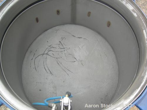 Used Vorti-Siv Vibratory Sieving Machine, Model RVM-15E, 304 Stainless Steel. (1) 15" diameter 94 mesh sieve. Bottom collection hopper with 2" outlet. Driven by a (.26) HP, 3/60/230/460 Volt, 3600 RP...