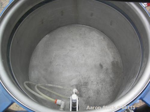Used Vorti-Siv Vibratory Sieving Machine, Model RVM-15E, 304 Stainless Steel. (1) 15" diameter 80 mesh sieve. Bottom collection hopper with 2" outlet. Driven by a (.26) HP, 3/60/230/460 Volt, 3600 RP...