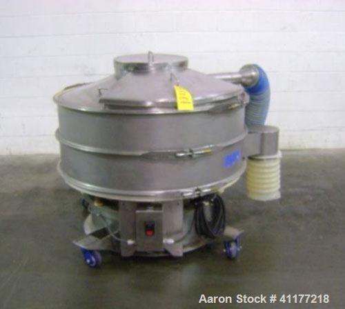 Used: Sweco XS48S88 48” diameter double deck sifter. Separate solids from liquids or segregate dry materials into various sizes. Particles as fine as 400 mesh (38 microns) can be screened with up to ...