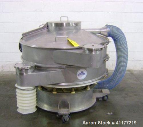Used: Sweco XS48S88 48” diameter double deck sifter. Separate solids from liquids or segregate dry materials into various sizes. Particles as fine as 400 mesh (38 microns) can be screened with up to ...