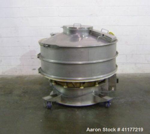 Used: Sweco XS48S88 48” diameter double deck sifter. Separate solids from liquids or segregate dry materials into various sizes. Particles as fine as 400 mesh (38 microns) can be screened with up to ...