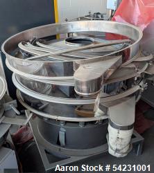 Used Circular Screener, Stainless steel. Double Deck.