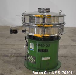 Used- Dalton Circular Vibratory Screener, Model 501, 304 Stainless Steel. Approximate 20" diameter. Single deck, 2 separatio...