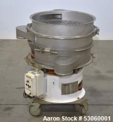 Used- Kason Vibrating Screen Separator, 24" diameter, double deck, stainless ste