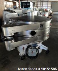 Used Kason K48-2-SS Stainless Steel Vibratory Separator – 40” Diameter, 2-Deck Screening System