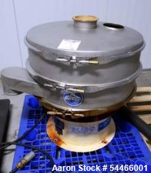 Used Sweco Screen, 30", Single Deck, Stainles steel.