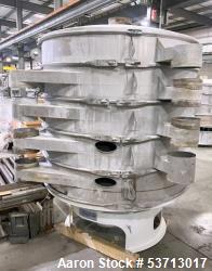 Used Sweco 60" Diameter Screener, Model LS60S101010108, Stainless Steel. Triple deck, 4 separation. Includes top cover. Driv...