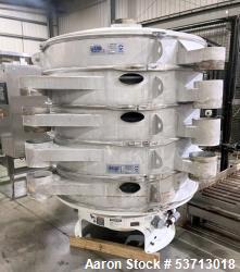 Used Sweco 60" Diameter Screener, Model LS60S101010108, Stainless Steel. Triple deck, 4 separation. Includes top cover. Driv...