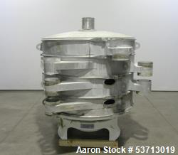 Used Sweco 60" Diameter Screener, Model LS60S101010108, Stainless Steel. Triple deck, 4 separation. Includes top cover. Driv...