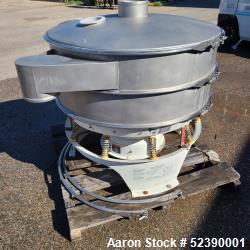 Used-Sweco Screener, Model MX48S88TLWC, Stainless Steel, 48" Diameter. Single Deck, 2 Separation.  Driven by a 2.5 HP, 3/60/...