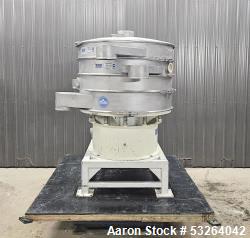 Used Sweco Vibrating Screener, Model XS48S666TLWC | 48” Diameter | 4-Deck Stainless Steel | 2.5 HP, 460V | Equipped with 26T, 28T & 60T Screens