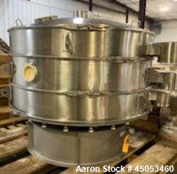 Sweco 72 Inch Vibrating Screen Separator – Double Deck, 5HP, Stainless Steel