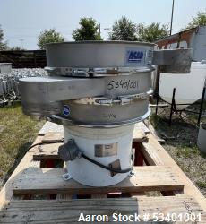 Used-Sweco Vibro-Energy Stainless Steel Separator, Model ZS24S444P3WC, Serial# 191649-A01/19. With Leeson speed controller, ...