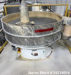 Used Sweco Vibro-Energy Separator 60" Diameter, Model XS60. Stainless steel contact parts. Single deck, 2 separation. No top...