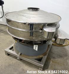 Used 44.5" Stainless Steel Circular Vibratory Screener – Double Deck