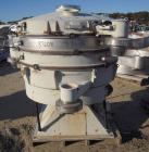 Used Allgaier Tumbler Screening Machine, model TSM-1200/3, stainless steel. 48