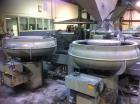 Used Almco 4 Bowl Vibratory System, Model OR-10V.  (4) Bowls are 10 cubic feet each, 15' x 30