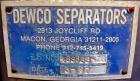 Used Stainless Steel Rebuilt Dewco Screener