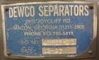 Used Stainless Steel Dewco Screener