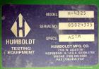 Used Humboldt Motorized Sieve Shaker, Model H-4325, Carbon Steel. No sieves included. Designed for use with 3”, 5”, and 8” sieves. Can handle up to (10) 8”, (12) 5”, and (16) 3” full height sieves, a...