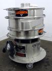 Used Kason Screener, Model K24-2-SS, 304 Stainless Steel. 24” Diameter, double deck, 3 separation. Stainless steel top cover. Driven by a 1/3hp, 3/60/575 volt, 1200 rpm motor. Mounted on a stainless ...