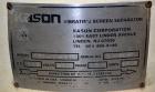 Used- Kason Screener, Model K30-2-SS, 304 Stainless Steel. 30