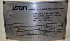 Used Kason Screener, Model K30-2-SS, 304 Stainless Steel. 30